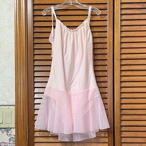 Capezio Light Pink Mesh Slip Camisole Dress Child X-Large